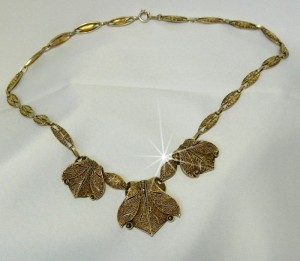 Theodor Fahrner Germany Duitsland Pforzheim Art Deco filigree guilded 925 silver vermeil verguld zilveren collier necklace ketting 2.JPG