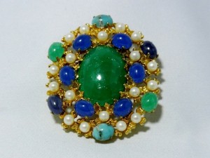 christian dior 1967 germany vintage costume brooch broche a.JPG