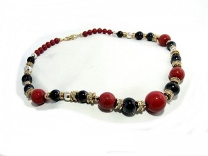 Christian Dior vintage necklace collier ketting red and black rood en zwart designer costume jewelry cripoix 4a.JPG
