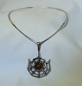 David Andersen Norway vintage 925 silver pendant necklace Troll series designer Scandinavian Noorwegen Modernist Top 1.JPG