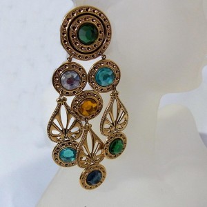 Zoe Coste Made in France Haute Couture vintage 1980s 80er jaren grote large clip earrings oorbellen designer 6.JPG