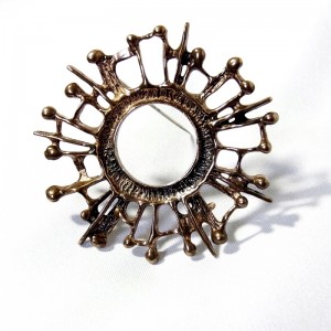 David Andersen Norway Noorwegen Noorse Scandinavian modernist designer bronze brons brooch broche 2.JPG