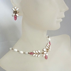 Duane vintage necklace set sieraden set collier ketting schroef oorbellen screw back earrings  designer 1950s 50er jaren 1.JPG