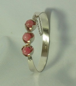Kalevala Koru Rhodochrosit Rhodochrosite Modernist finland Finnland silver bracelet a.JPG