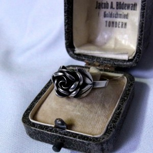 Teka Theodor Klotz 925 sterling silver zilveren verstelbare adjustable rose roos ring vintage designer Germany Pforzheim Duitsland model zonder boogjes 3.JPG