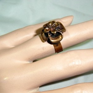 Hannu Ikonen Finland Finse Finnish ring adjustable verstelbare verstelbaar Reindeermoss Rendiermos bekertjes mos Scandinavian designer vintage 1960s 60er jaren 4.JPG