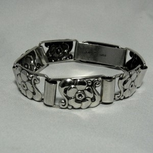 Denemarken Deense Denmark 925 S silver sterling bracelet armband BO 7 jugendstil art nouveau skonvirke Scandinavian 1.JPG