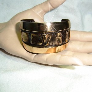 Harrie Lenferink Dutch Nederlandse designer artist large grote modernist bronze bronzen spang armband bracelet modernistische vintage 2.JPG