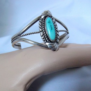 Navajo Indian sterling silver cuff bracelet spang armband turkois tuqoise vintage designer artist American Amerika 2.JPG