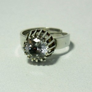 Bengt Hallberg Sweden zweden modernist sterling 925 silver ring rock crystal quartz e.JPG