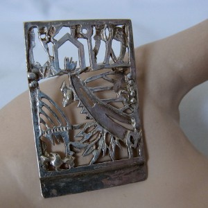 Jeroen Krabbe 1999 925 zilveren broche silver sterling brooch modernist Dutch artist Brutalist desinger 2.JPG