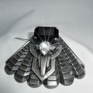 Ermani Bulatti Dutch Design Nederlands high qualiti costume jewlery brooch broche unsigned first series eerste series ongesigneerd silver tone zilverkleurig 3.JPG
