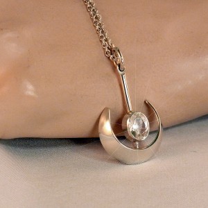 Niels Erik From Denmark Denemarken 925 sterling silver zilveren hanger ketting collier pendant necklace vintage designer modernist scandinavian 2.JPG