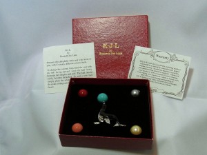 Vintage KJL Kennethe J. Lane costume pin brooch changable seal original box a.JPG