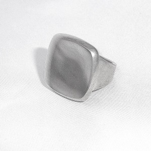 Jorgen Jensen Denemarken Denmark modernist pewter modernistische 60er jaren tinnen adjustable verstelbare ring met brutalist , no. 31 1.JPG