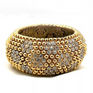Yves Saint Laurent Originele Original vintage designer bracelet armband haute couture YSL gold tone plated crystal 2.jpg