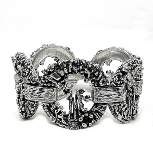 Guy Vidal Canada Canadian vintage brutalist modernist designer pewter tinnen bracelet armband organic 1960s 1970s 2.jpg