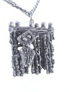 Guy Vidal Canada Modernist Organische brutalist designer necklace collier kettting pewter tin tinnen 1970s 70er jaren 4.jpg