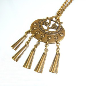Kalevala Koru Oy Finland Bronze bronzen Kuutar the Moon Goddess collier ketting hanger pendant necklace Scandinavian traditional modernist designer 2.JPG