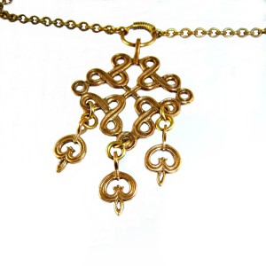 Kalevala Koru Oy Finland vintage bronze bronzen designer pendant necklace hanger ketting collier modernist brutalist traditional Scandinavian 5a.JPG