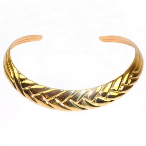 Frans Scheurle Quinn Germany Duitsland vintage designer Amerikaanse American Double Am. Dbl. Spang collier Neckring Necklace modernist 6.JPG
