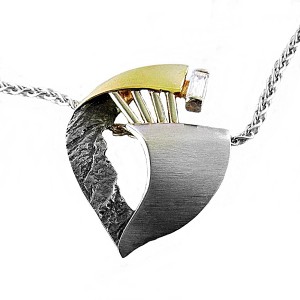 Frans Scheurle nu Quinn Germany Duitsland 925 sterling silver zilveren modernist modernistische designer hanger ketting pendant necklace vintage 7.JPG