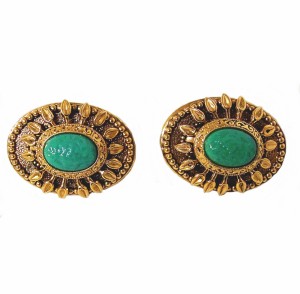 Zoe Coste vintage designer clip earrings oorbellen France Frankrijk costume jewelry large grote 5.jpg
