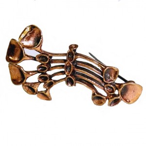 Hannu Ikonen Finland Finse Finnish bronze bronzen brons broche brooch Reindeermoss Rendiermos desinger Scandinavian modernist 1970s 70er 4.jpg