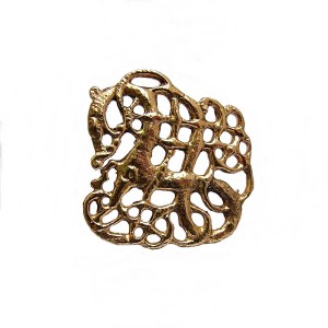 Denmark Denemarken Turm Guld _en_ Sølv bronze bronzen broche brooch urnes style viking archeological vintage 1970s modernist designer scandinavian 1.jpg
