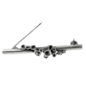 Hannu Ikonen Finland silver zilveren sterling broche brooch long reindeer moss rendier mos vintage modernist scandinavian 4.JPG
