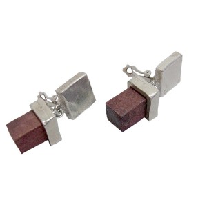 Biche de Bere French Franse designer modernist modernistische vintage clip oorbellen earrings 5a.jpg