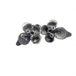 Hannu Ikonen Valo Koru Oy Finland 925 sterling silver zilveren clip oorbellen earrings Reindeer Moss Rendier mos bekertjesmos vintage modernist designer 6b.jpg