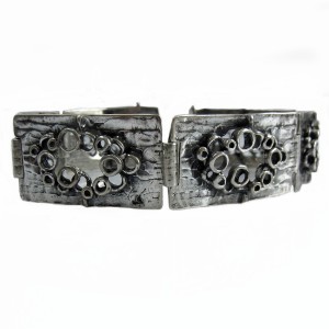 Teka Theodor Klotz 925 sterling zilveren armband achakel silver link bracelet Germany Duitsland Pforzheim modernist designer brutalist vintage 5.JPG
