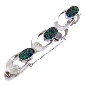 Mexico Mexican 925 sterling silver zilveren armband bracelet vintage designer modernist green stone groene stenen 4.JPG