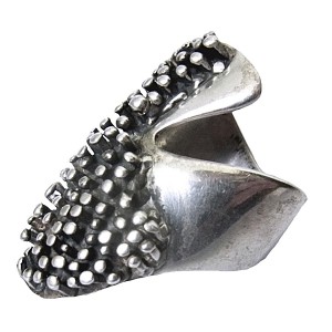 Brutalistische brutalist 925 sterling silver zilveren ting modernist vintage designer robuust robust massive massief Gothic 5.JPG