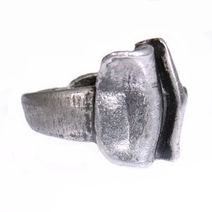 SVENSKT TENN G.Son Lindholm design pewter adjustable ring verstelbare tinnen ring modernist brutalist  desinger rare vintage 1960s 60er jaren 2.JPG