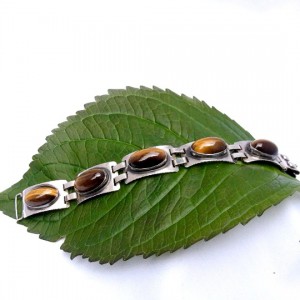 Georg Kramer Fischland Germany Duitslanf 835 zilveren silver bracelet armband Tijgerogen tigereye designer vintage modernist 1.jpg