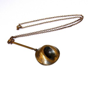 Menno Meijer Dutch Nederlans art kunst bronzen hanger ketting pendant necklace bronze 1970s 1980s 1990s modernist vintage designer 2.JPG