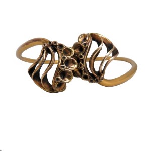 Hannu Ikonen Finland vintage modernist Scandinavian bronze bronzen armband bracelet designer reindeer moss rendier mos bekertjesmos 4.JPG