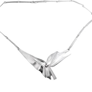 Lapponia Finland Tango Zoltan Popovits sterling 925 silver zilveren collier ketting necklace modernist brutalist designer Scandinavian vintage 2.jpg
