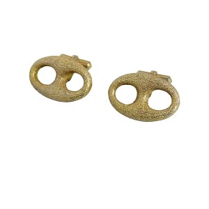 Christian Dior France Franse Parijs Pari manchetknopen Cufflinks vintage modernist designer gold plated goudkleurig metaal metal 3a.JPG