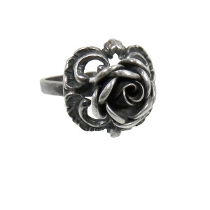 Theodor Klots Teka Phorzheim Germany Duitsland sterling 925 silver zilveren roos ring rose adjustable verstelbaar vintage designer 1a.jpg