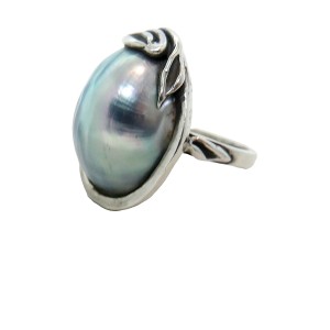 925 sterling silver zilveren ring nautilus schelp shell German germani vintage modernist designer 5.jpg