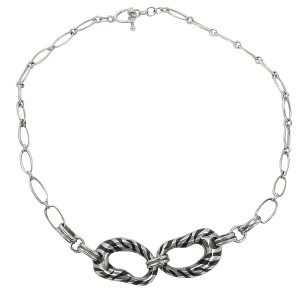 925 S GC Sterling silver zilveren modernist modernistisch collier ketting choker necklace black enamel zwart emaille designer vintage 8a.JPG