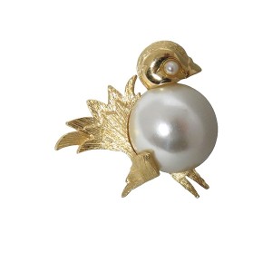 Napier USA America Amerika vintage designer brooch broche bird vogel mother of pearl belly faux pearl nep parel buik 3.jpg