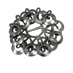 830 silver zilveren Solje brooch broche Norwegian Noorse Noorwegen traditional wedding trouwerij vintage old Scandinavian SIF 7a.jpg