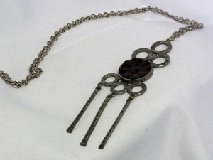 Modernist vintage designer Scandinavian Scandinavisch Denemarken Denmark Lysgards Design Pewter pendant necklace hanger ketting dangle original a.JPG