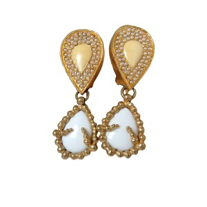 Gas Bijoux large grote vintage dangle clip earrings hangende oorbellen Pais French Franse France designer statemet 1990s 1980s 80er jaren 90er 3a.jpg