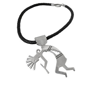 Kokopelli sterling 925 silver zilveren hanger pendant necklace collier ketting vintage designer Navajo Hopi Native Amerikan indianen 1a.JPG