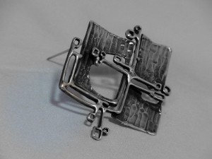 Teka Theodor Klotz Pforzheim Germany Duitsland designer vintage modernist 925 silver zilveren sterling brooch broche mid century 60er jaren sixties 1960s 60s 1.JPG